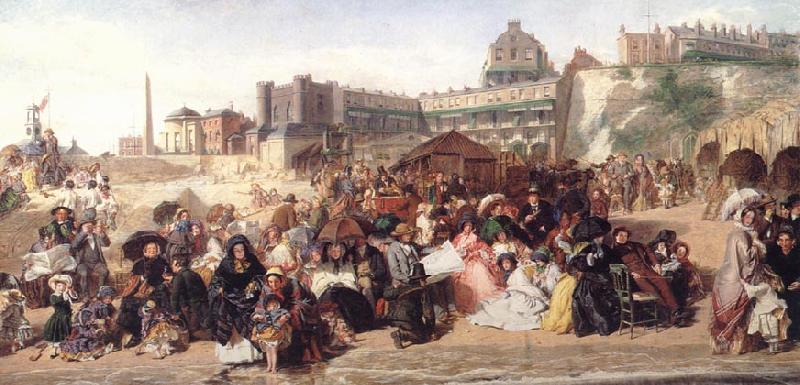 William Powell  Frith Life at the Seaside (Ramsgate Sands) oil painting picture